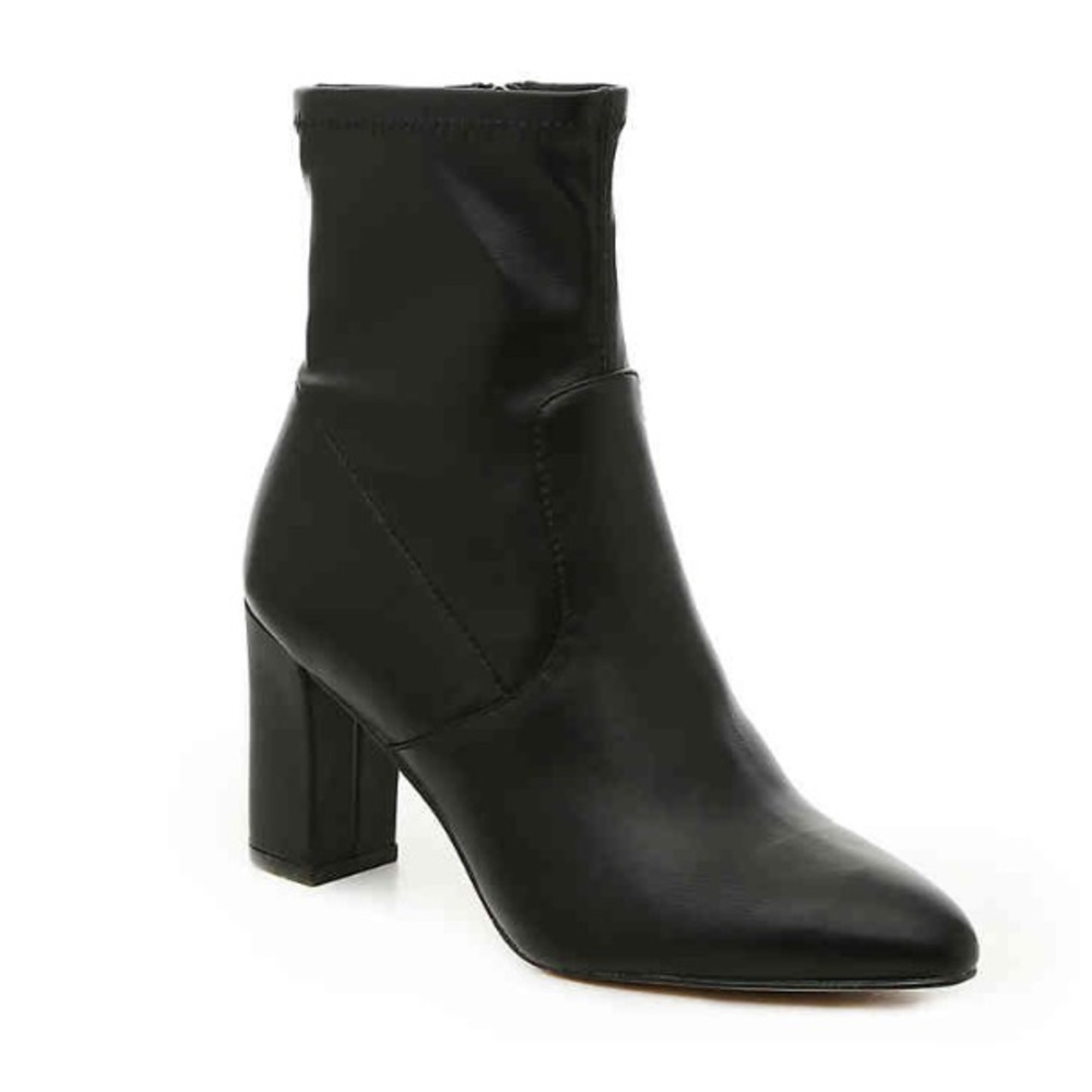 Steve Madden Edril Bootie in black faux leather